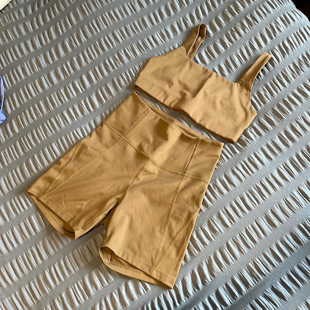 Girlfriend Collective Workout Set, size Small